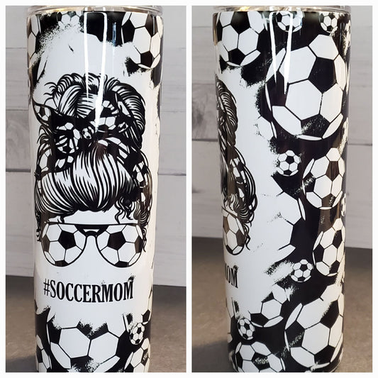 20oz Stainless Steel Tumbler - Soccer Mom